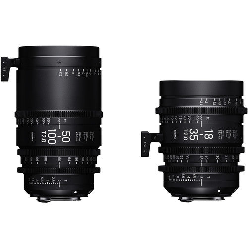 SIGMA2点セット 50-100mm & 18-35mm F1.8 Canon Sigma 18-35mm & 50-100mm Lens Set with Case – New Circuit