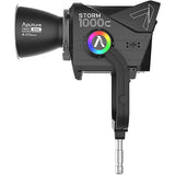 Aputure STORM 1000c Cine Kit with Fresnel, Barndoors & Skid Support