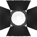 Aputure STORM 1200x Cine Kit with Fresnel, Barndoors, Skid Support