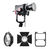 Aputure STORM 1200x Cine Kit with Fresnel, Barndoors, Skid Support