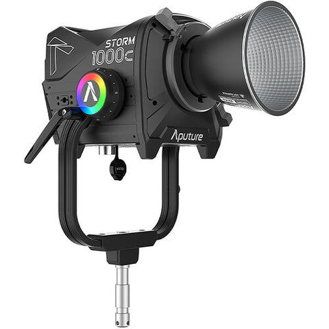 Aputure STORM 1000c Cine Kit with Fresnel, Barndoors & Skid Support